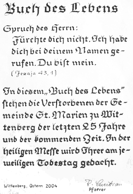 Was ist das Buch des Lebens?